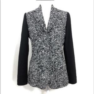 Tahari Black and Gray Blazer